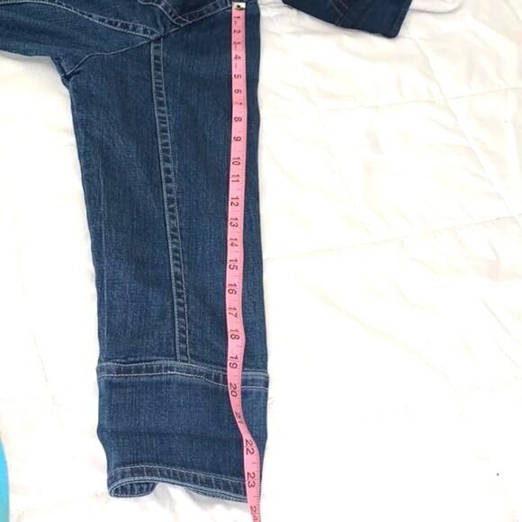 AMX Womens Plus Size 1X Denim Jacket Classic Button-Down Style - Picture 12 of 13